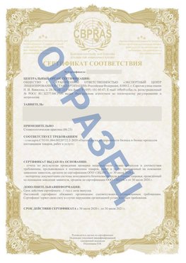 Образец Сертификат СТО 01.064.00220722.2-2020 Котельники Сертификат СТО 01.064.00220722.2-2020 